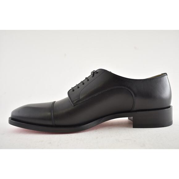 Christian Louboutin Cortomale Flat Black Leather Dress Oxford Derby Loafer 44 11 main image 5